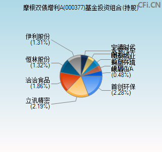 000377基金投资组合(持股)图