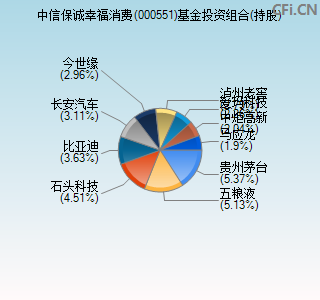 000551基金投资组合(持股)图