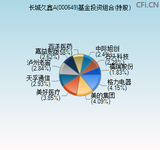 000649基金投资组合(持股)图