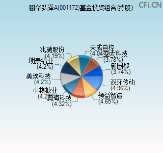 001172基金投资组合(持股)图