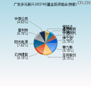 003745基金投资组合(持股)图