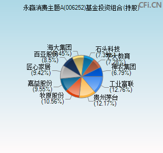 006252基金投资组合(持股)图