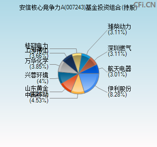 007243基金投资组合(持股)图