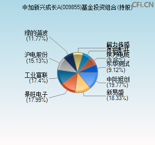 009855基金投资组合(持股)图