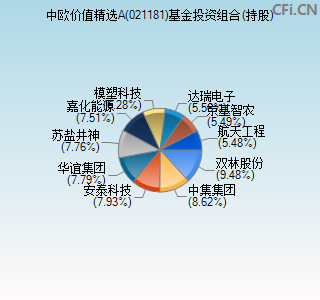 021181基金投资组合(持股)图