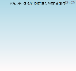 110027基金投资组合(持股)图