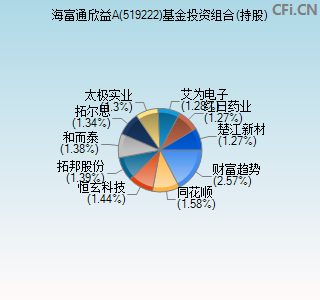 519222基金投资组合(持股)图