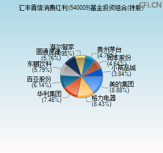 540009基金投资组合(持股)图