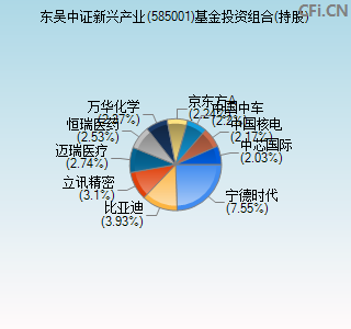 585001基金投资组合(持股)图