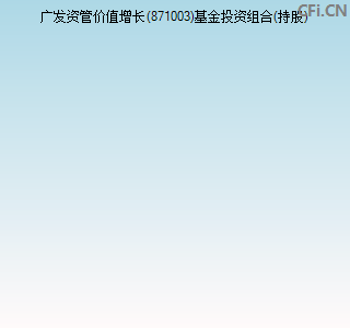 871003基金投资组合(持股)图