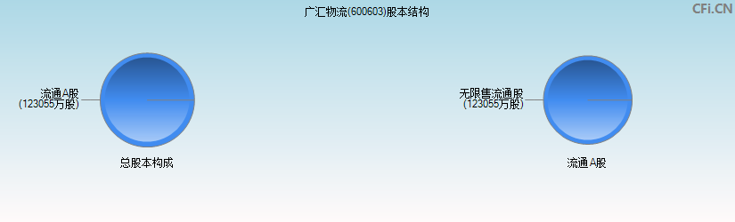 广汇物流(600603)股本结构图