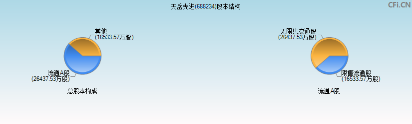 天岳先进(688234)股本结构图