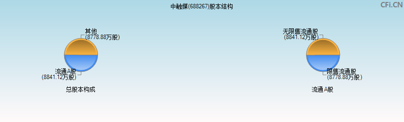中触媒(688267)股本结构图