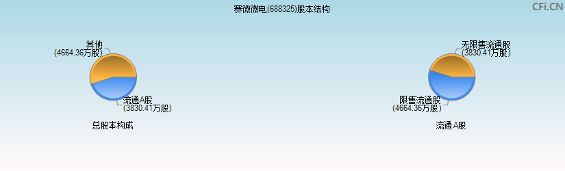 赛微微电(688325)股本结构图