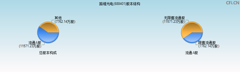 路维光电(688401)股本结构图