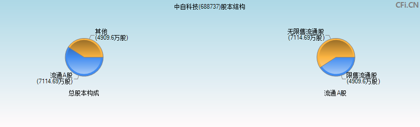 中自科技(688737)股本结构图