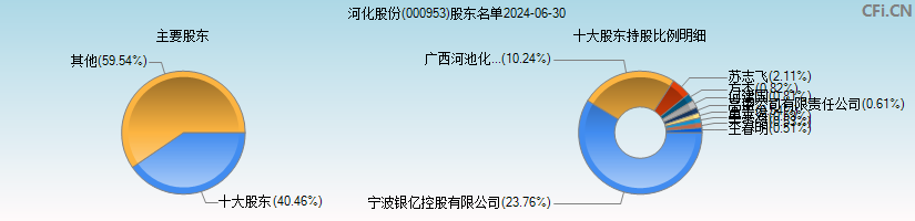 河化股份(000953)主要股东图