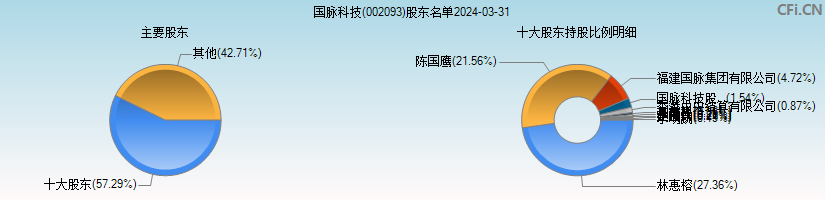 国脉科技(002093)主要股东图