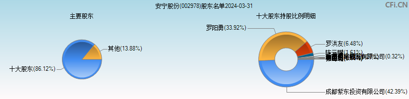 安宁股份(002978)主要股东图