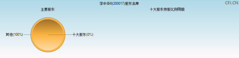 深中华B(200017)主要股东图