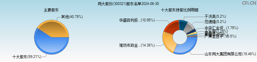 同大股份(300321)主要股东图