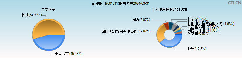 骆驼股份(601311)主要股东图