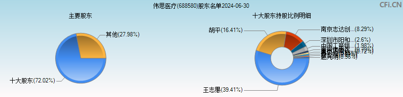 伟思医疗(688580)主要股东图