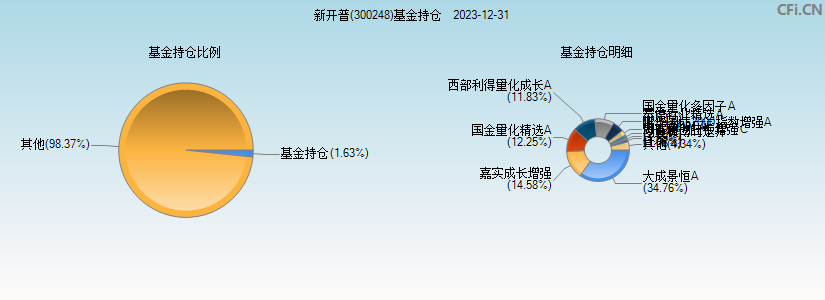 新开普(300248)基金持仓图