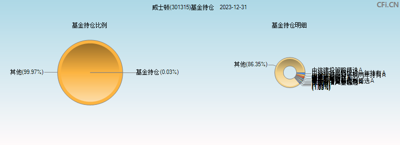 威士顿(301315)基金持仓图