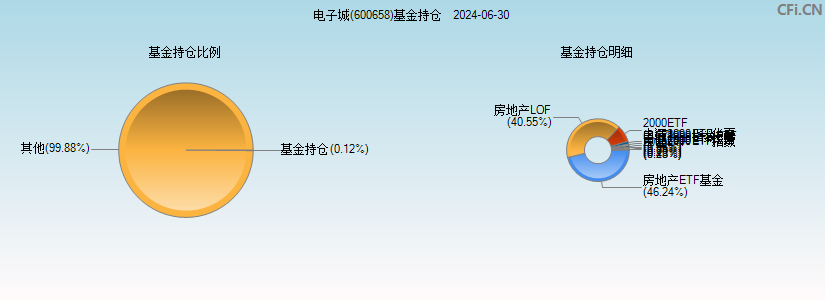 电子城(600658)基金持仓图