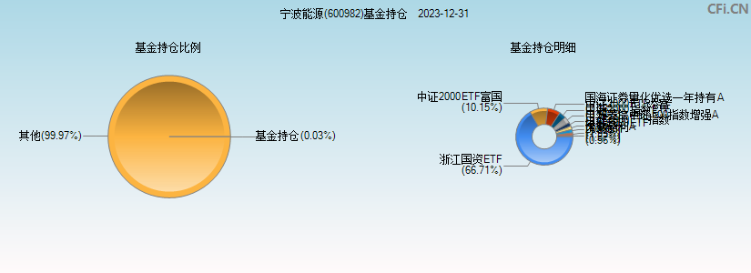 宁波能源(600982)基金持仓图