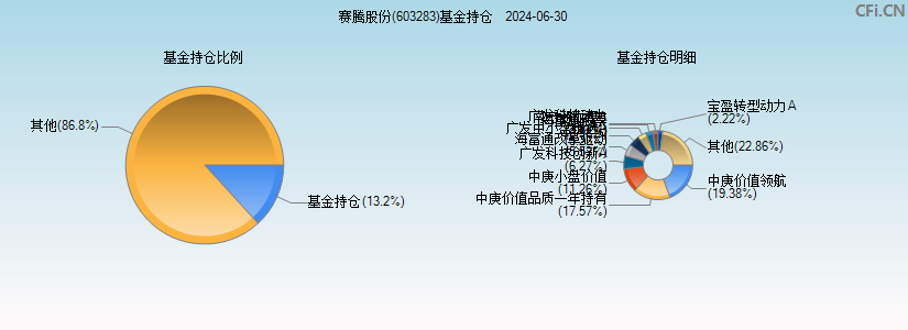 赛腾股份(603283)基金持仓图