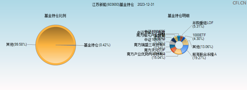 江苏新能(603693)基金持仓图