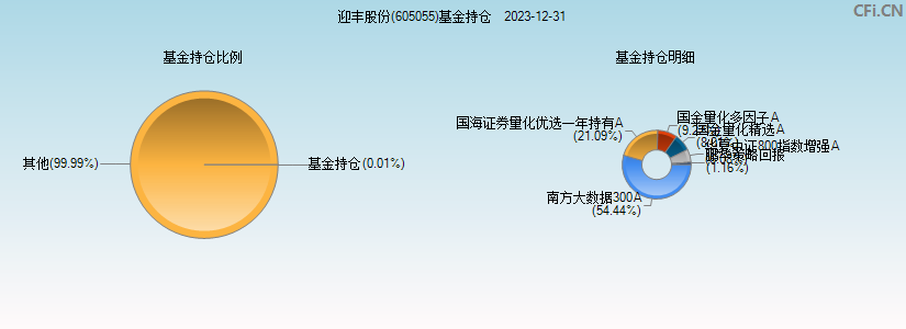 迎丰股份(605055)基金持仓图