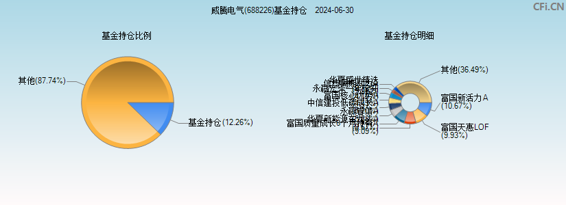 威腾电气(688226)基金持仓图