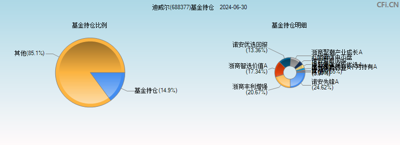 迪威尔(688377)基金持仓图