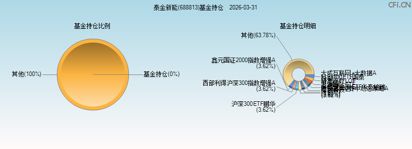 泰金新能(688813)基金持仓图