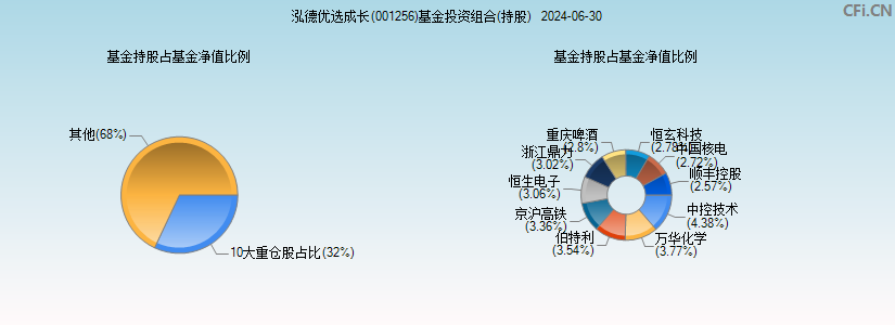 泓德优选成长(001256)基金投资组合(持股)图