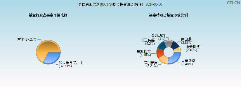 泰康策略优选(003378)基金投资组合(持股)图