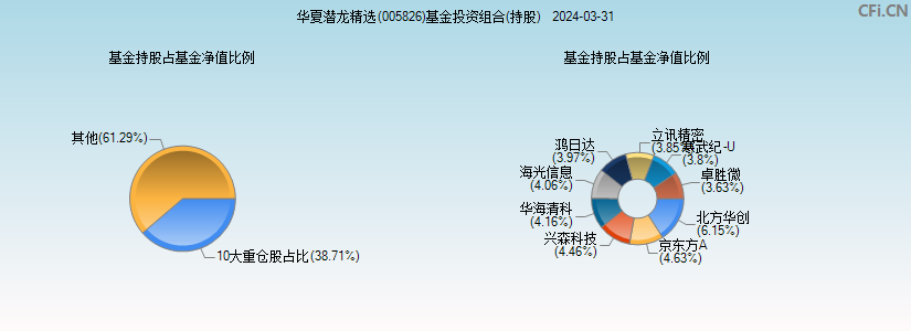 华夏潜龙精选(005826)基金投资组合(持股)图