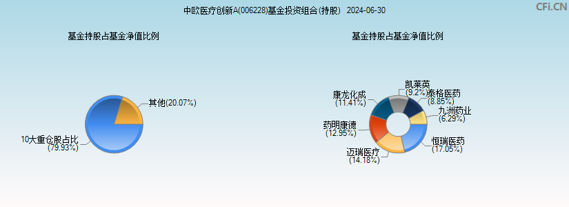 中欧医疗创新A(006228)基金投资组合(持股)图