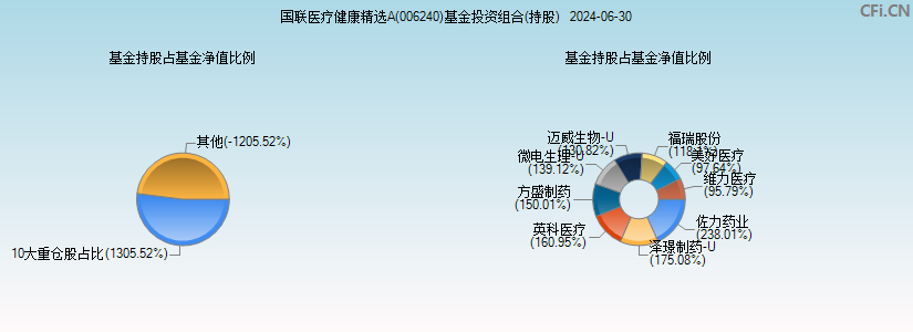 国联医疗健康精选A(006240)基金投资组合(持股)图