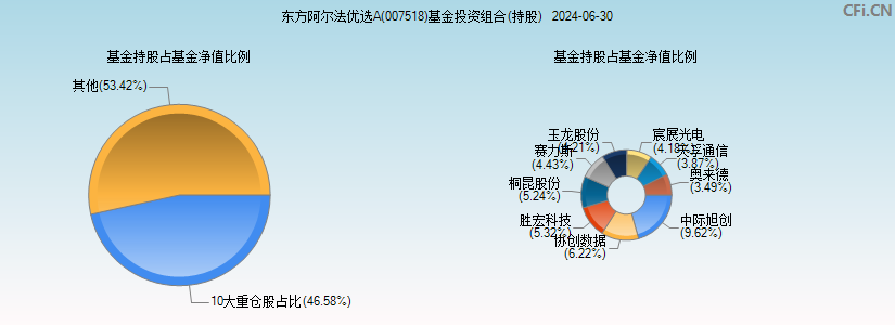 东方阿尔法优选A(007518)基金投资组合(持股)图