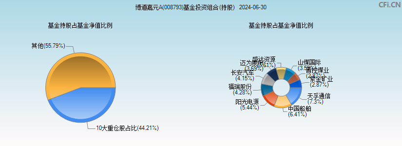 博道嘉元A(008793)基金投资组合(持股)图