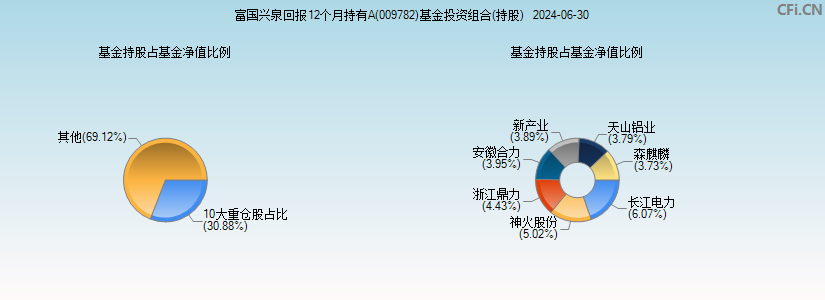 富国兴泉回报12个月持有A(009782)基金投资组合(持股)图