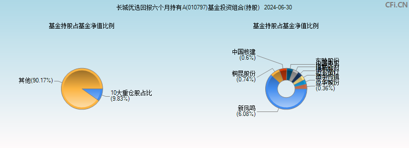 长城优选回报六个月持有A(010797)基金投资组合(持股)图