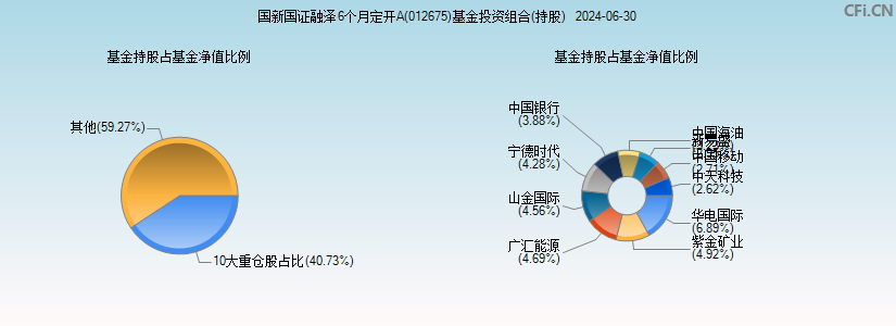 国新国证融泽6个月定开A(012675)基金投资组合(持股)图