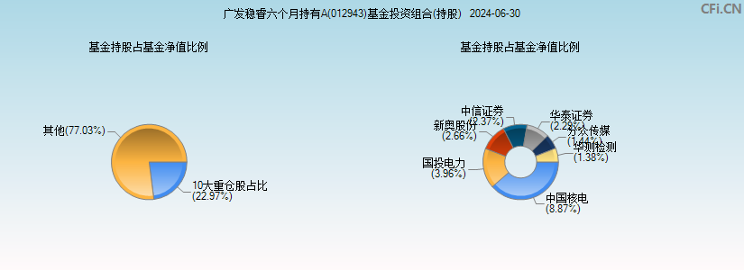 广发稳睿六个月持有A(012943)基金投资组合(持股)图