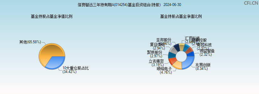 信澳智远三年持有期A(014254)基金投资组合(持股)图