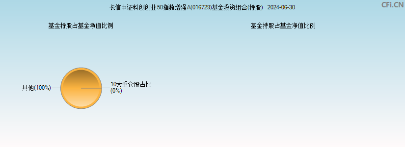 长信中证科创创业50指数增强A(016729)基金投资组合(持股)图